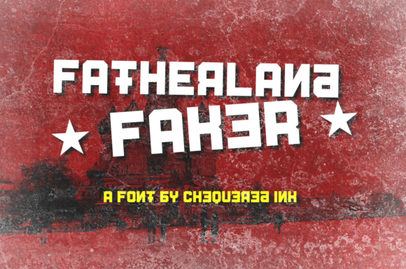 Fatherland Faker: A Bold Display Font for Impactful Design