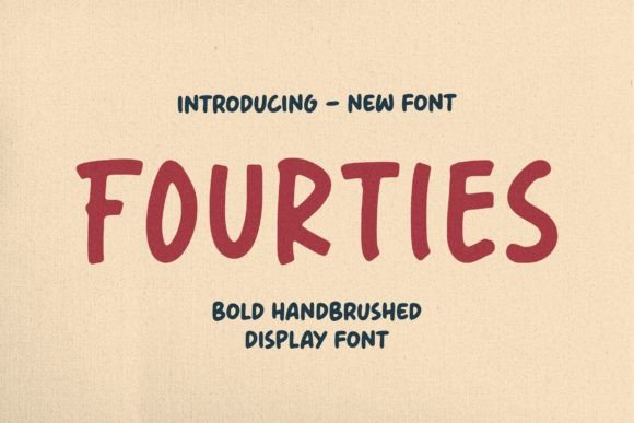 Fourties: A Bold Display Font for Powerful Visual Design