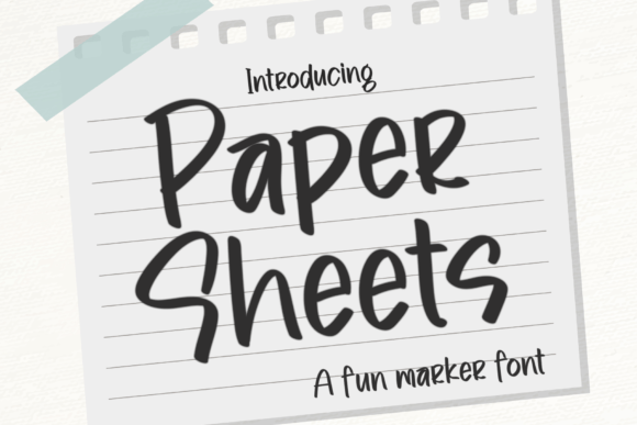 Paper Sheets: A Stylish Display Font for Modern Design