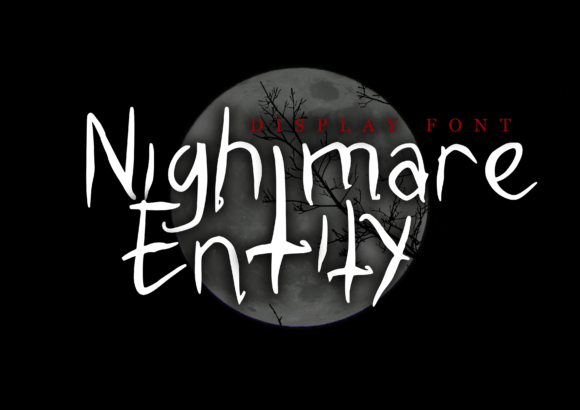 Unleash the Shadows: The Nightmare Entity Font